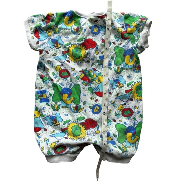 Vintage Agabang Baby Toddler 18 Month Romper Zoo Animals Lions Elephant 80s - Picture 7 of 7